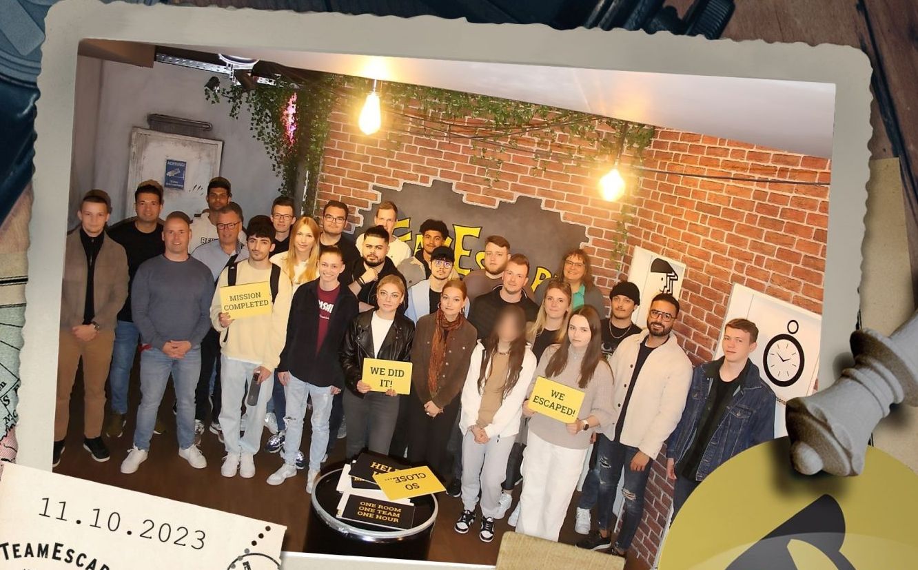 Trainee trip 2023 - finally possible again! Azubifahrt Escape Room