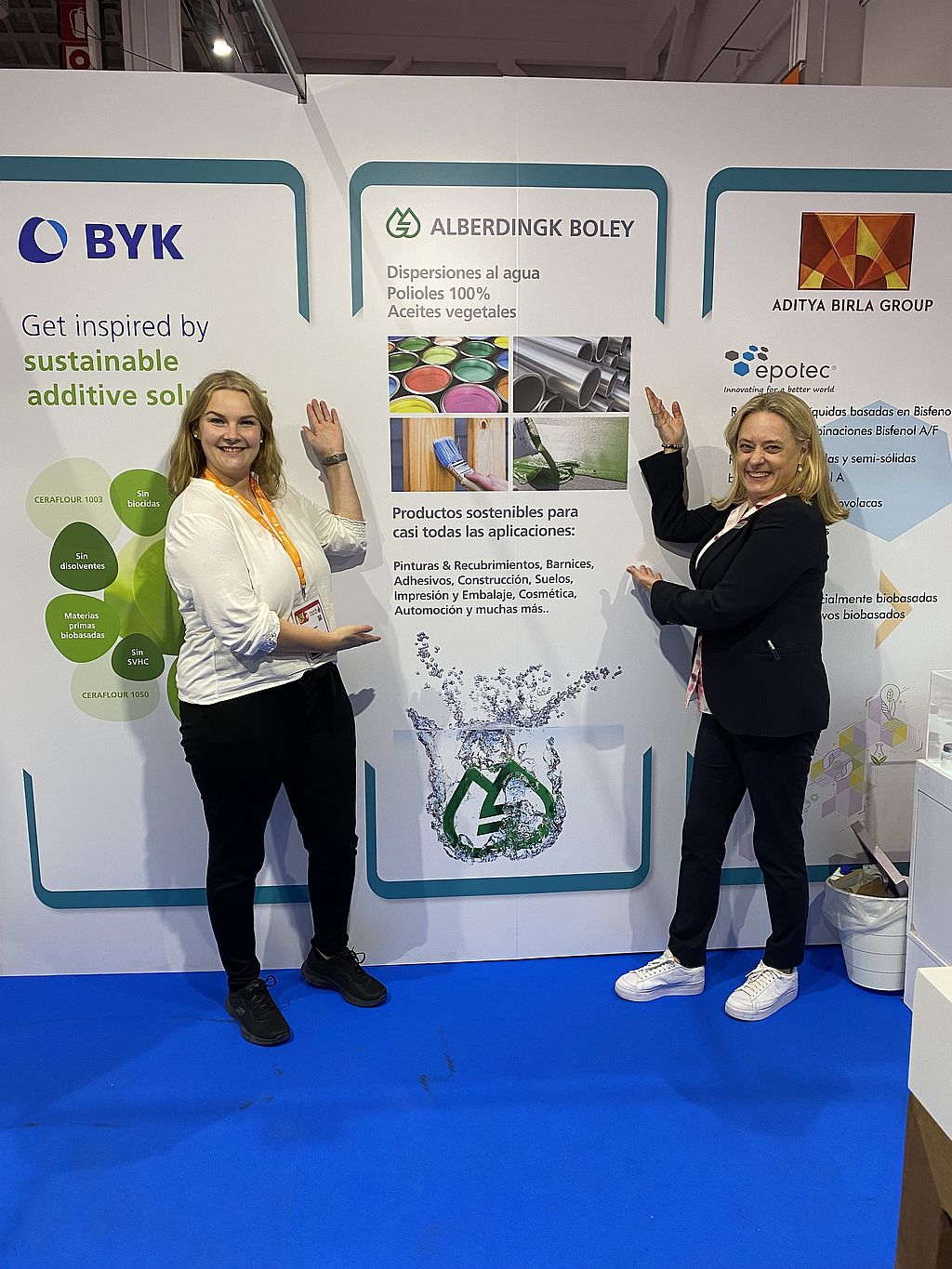 Alberdingk Boley at Paint & Coatings in Barcelona.