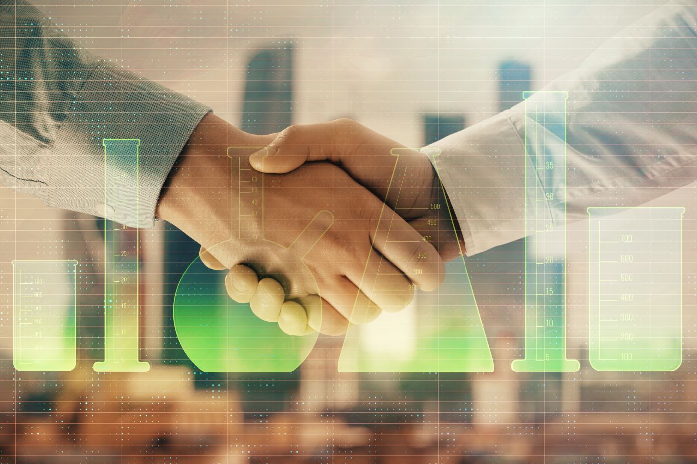 Handschlag Handschlag Chemie